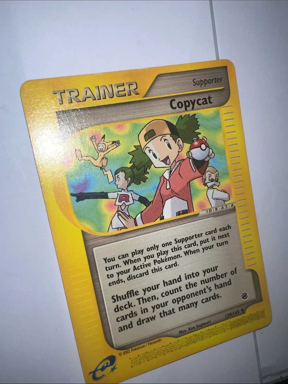 Pokemon Copycat Trainer Card - Yellow